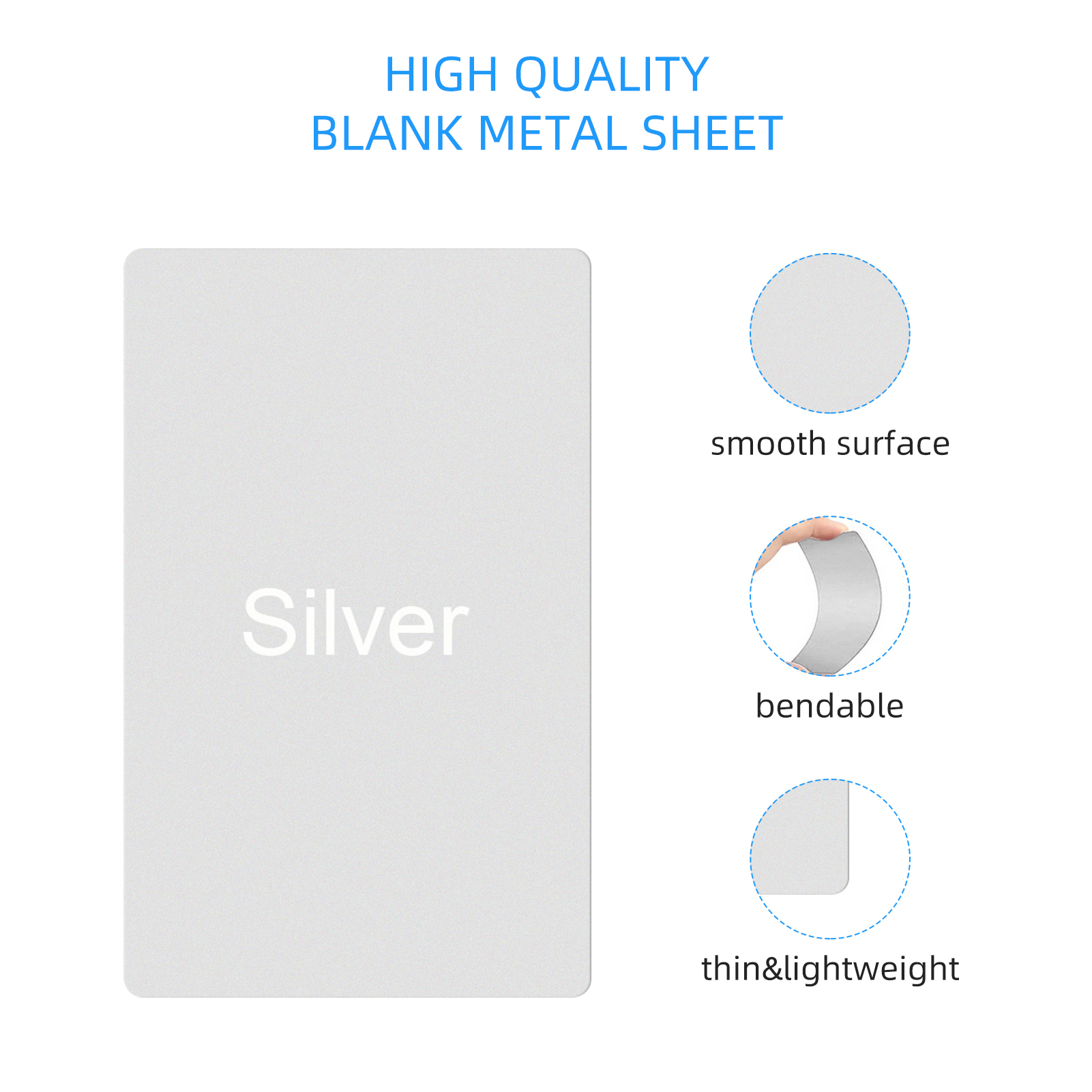 100pcs Metal Engraving Blank Multipurpose Aluminum Plate Aluminum