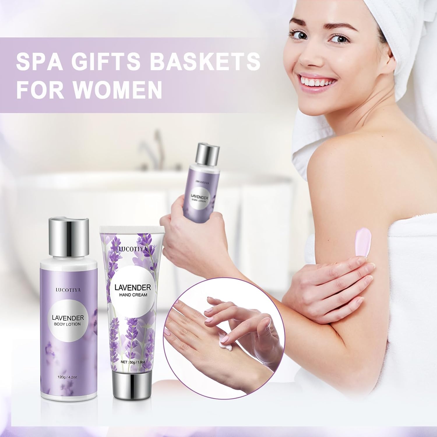 Birthday Gifts for xiong and Body Works Gifts Set Spa Gifts Baskets Bubble Bath Lavender Gifts for Mom,Her,Sister,Wife,Auntie Wine Tumbler Purple Womens Gifts～～～$300.00～～～mysite～shopiaas～啦啦啦